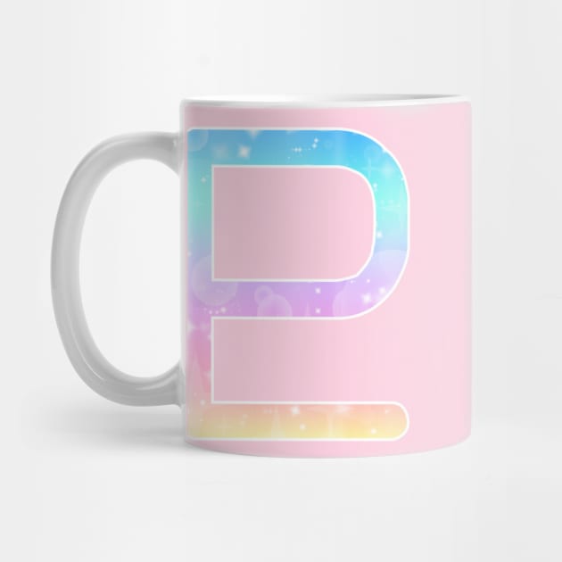 Pluto Planet Symbol in Magical Unicorn Colors by bumblefuzzies